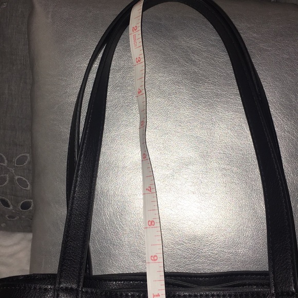 INC “HAILI TOTE”, BLACK FAUX LEATHER - Picture 12 of 15